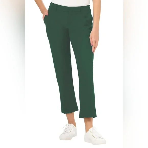 Kirkland Women's Green Travel Cropped Pants - Picture 1 of 2